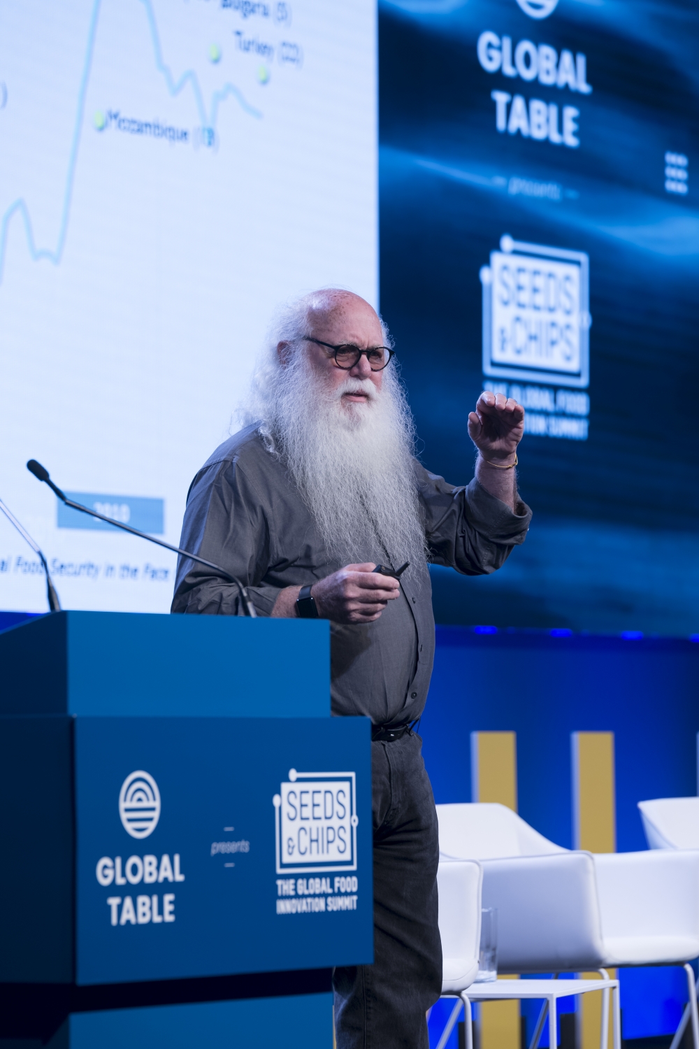 Dr Howard-Yana Shapiro of Mars Incorporated addressing the attendees of Global Table 2019